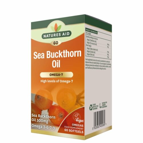 Natures Aid Sea Buckthorn. 60 softgels